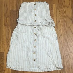 Abercrombie strapless striped dress